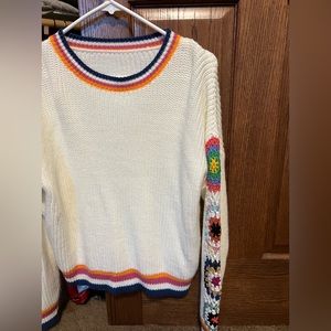 Long sleeve knit sweater